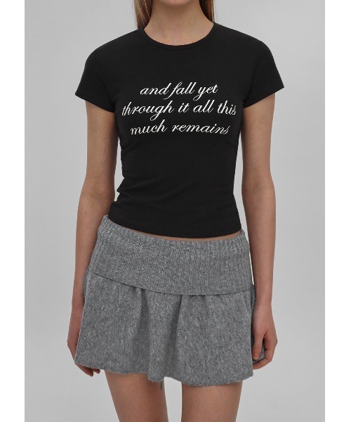tシャツ 「MADE」 ラボンレタリングキャップスリーブ半袖Tシャツ レディース セール】[MADE] ラボンレタリングキャップスリーブ半袖Tシャツ