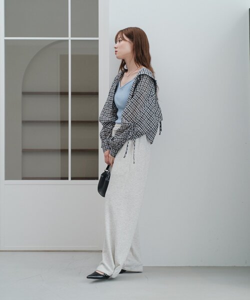 Kastane（カスタネ）の「【低身長サイズ/2サイズ展開】BIGスウェットパンツ（スウェットパンツ・レディース・ホワイト/グレー・0/1）」の15枚目の写真