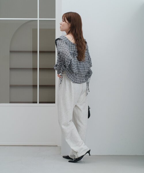 Kastane（カスタネ）の「【低身長サイズ/2サイズ展開】BIGスウェットパンツ（スウェットパンツ・レディース・ホワイト/グレー・0/1）」の16枚目の写真