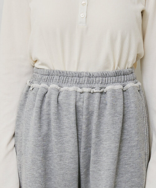 Kastane（カスタネ）の「【低身長サイズ/2サイズ展開】BIGスウェットパンツ（スウェットパンツ・レディース・ホワイト/グレー・0/1）」の8枚目の写真