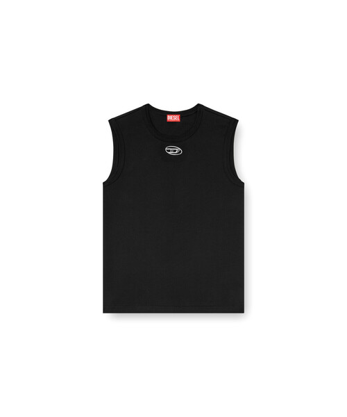 関税*送込★DIESEL★T-BISCO-OD ロゴ ノースリーブTシャツ メンズ スリーブレストップ T-BISCO-OD（Tシャツ/カットソー