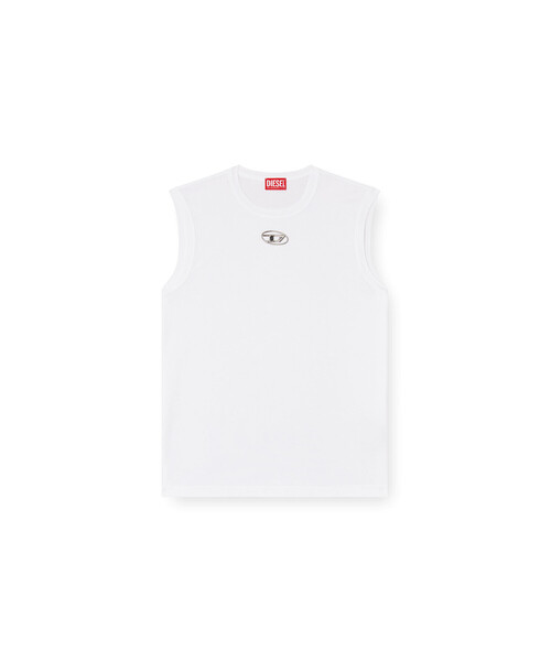 DIESEL(ディーゼル)の「メンズ スリーブレストップ T-BISCO-OD(Tシャツ/カットソー・メンズ・ホワイト/ブラック・XXX-LARGE/MEDIUM/LARGE/X-LARGE/SMALL/XX-LARGE/X-SMALL)」の9枚目の写真