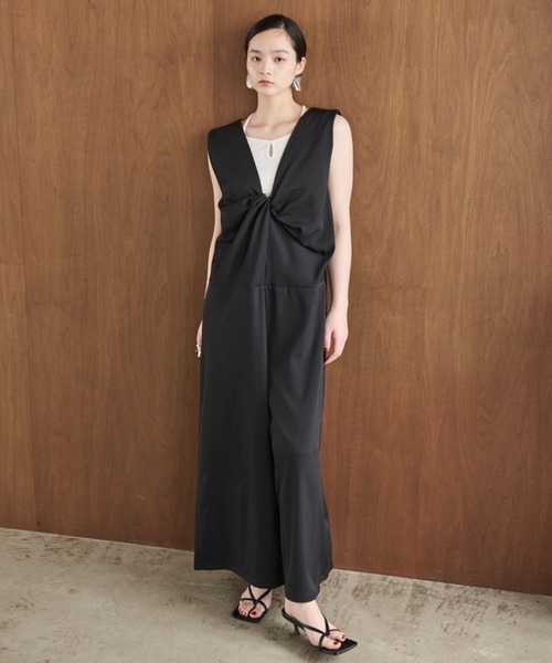 AIC.（エーアイシー）の「２WAYノットデザインオールインワン（つなぎ/オールインワン・レディース・チャコールグレー/ブラック・FREE）」の11枚目の写真