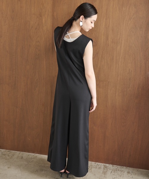 AIC.（エーアイシー）の「２WAYノットデザインオールインワン（つなぎ/オールインワン・レディース・チャコールグレー/ブラック・FREE）」の5枚目の写真