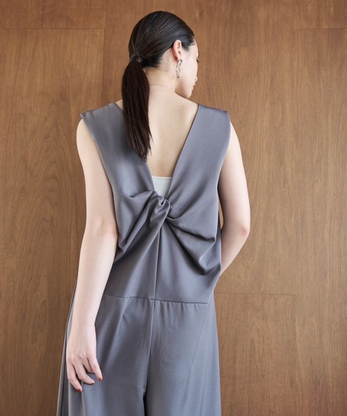 AIC.（エーアイシー）の「２WAYノットデザインオールインワン（つなぎ/オールインワン・レディース・チャコールグレー/ブラック・FREE）」の14枚目の写真