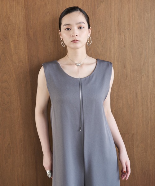 AIC.（エーアイシー）の「２WAYノットデザインオールインワン（つなぎ/オールインワン・レディース・チャコールグレー/ブラック・FREE）」の13枚目の写真