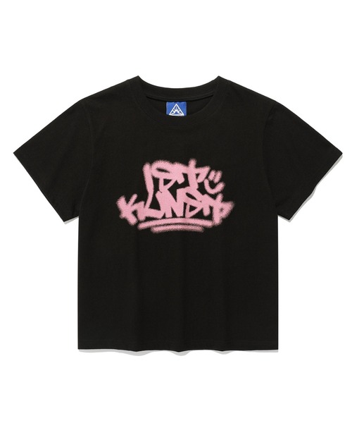 tシャツ A'GEM/9 × .kom 「ISTKUNST/イストクンスト」 IK TAG LOGO CROP TEE/IK TAG ロゴ クロップ半 A'GEM/9 × .kom 『ISTKUNST/イストクンスト』 IK TAG LOGO CROP