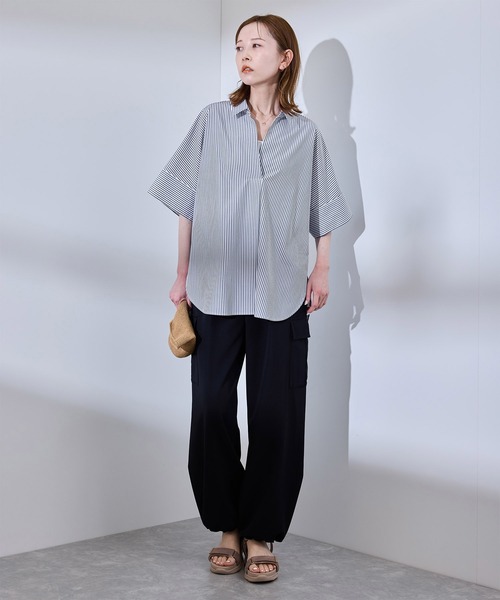 セール】【UVカット・接触冷感・イージーケア】スキッパーシャツ