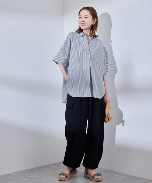 セール】【UVカット・接触冷感・イージーケア】スキッパーシャツ