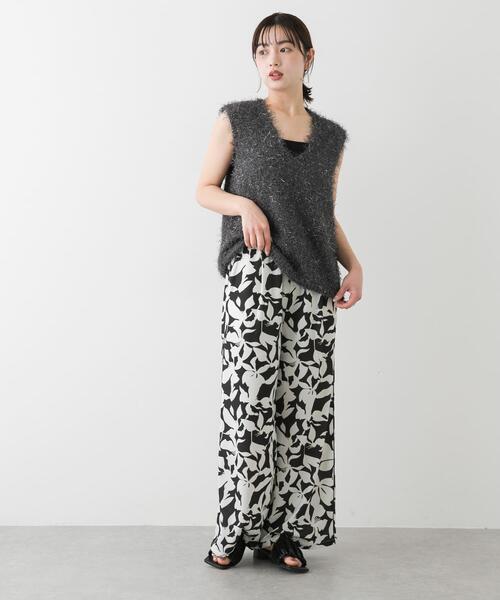 SENSE OF PLACE by URBAN RESEARCH（センスオブプレイスバイアーバンリサーチ）の「リーフプリントイージーパンツ（その他パンツ・レディース・ブラック系その他/ホワイト系その他/ブルー系その他・SMALL/MEDIUM）」の15枚目の写真