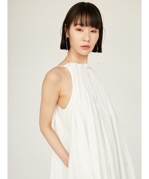 emmi ワッシャーフレアーワンピース ホワイト　ワンピース　0サイズ emmi｜ワッシャーフレアーワンピース | Rakuten Fashion(楽天