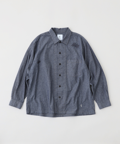 EDIFICE(エディフィス)の「tatamass(タタマス) CHAMBRAY SHIRT(シャツ/ブラウス・メンズ・ブルー/ネイビー・LARGE/MEDIUM)」の1枚目の写真