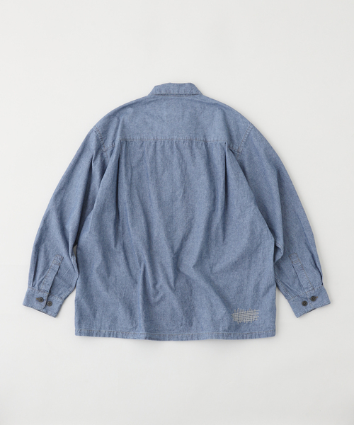 EDIFICE(エディフィス)の「tatamass(タタマス) CHAMBRAY SHIRT(シャツ/ブラウス・メンズ・ブルー/ネイビー・LARGE/MEDIUM)」の3枚目の写真