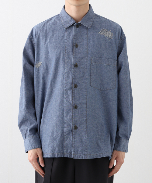 EDIFICE(エディフィス)の「tatamass(タタマス) CHAMBRAY SHIRT(シャツ/ブラウス・メンズ・ブルー/ネイビー・LARGE/MEDIUM)」の6枚目の写真