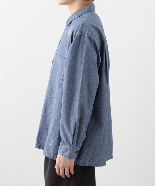EDIFICE(エディフィス)の「tatamass(タタマス) CHAMBRAY SHIRT(シャツ/ブラウス・メンズ・ブルー/ネイビー・LARGE/MEDIUM)」の7枚目の写真