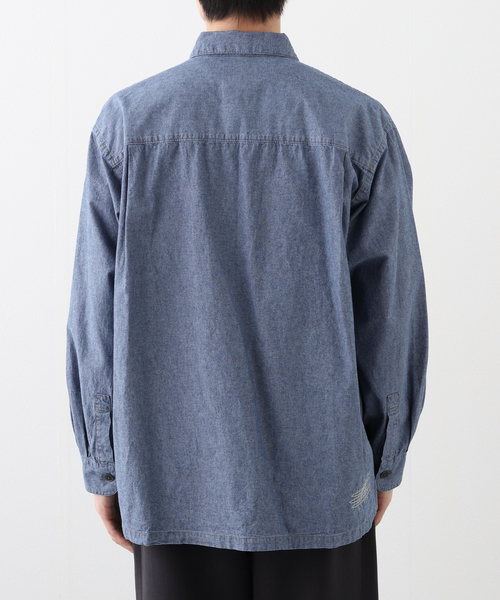 EDIFICE(エディフィス)の「tatamass(タタマス) CHAMBRAY SHIRT(シャツ/ブラウス・メンズ・ブルー/ネイビー・LARGE/MEDIUM)」の8枚目の写真