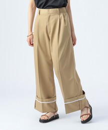 BEAMS HEART | ターンバック ワイド スラックス（S～M）(スラックス)