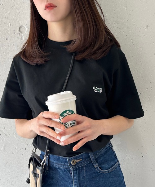 PENNEYS（ぺニーズ）の「【Penneys THE FOX】別注 キツネワッペン半袖Tシャツ キツネ刺繍ワッペンショートスリーブTEEシャツ（Tシャツ/カットソー・レディース・ホワイト/グレー/ブラック・XL/L/M/S）」の16枚目の写真