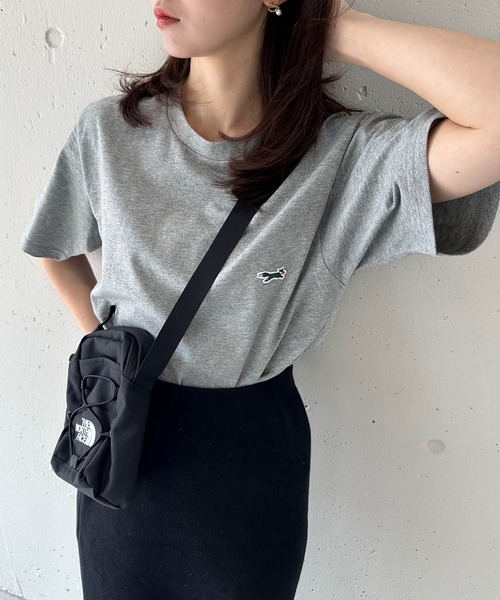 PENNEYS（ぺニーズ）の「【Penneys THE FOX】別注 キツネワッペン半袖Tシャツ キツネ刺繍ワッペンショートスリーブTEEシャツ（Tシャツ/カットソー・レディース・ホワイト/グレー/ブラック・XL/L/M/S）」の12枚目の写真