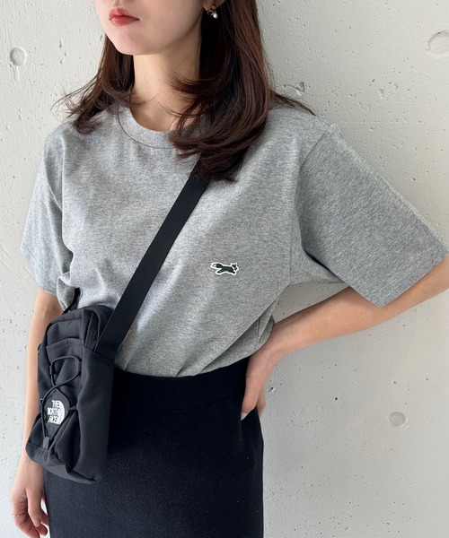 PENNEYS（ぺニーズ）の「【Penneys THE FOX】別注 キツネワッペン半袖Tシャツ キツネ刺繍ワッペンショートスリーブTEEシャツ（Tシャツ/カットソー・レディース・ホワイト/グレー/ブラック・XL/L/M/S）」の9枚目の写真