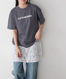 【forksy.】フロッキーロゴプリントTシャツ