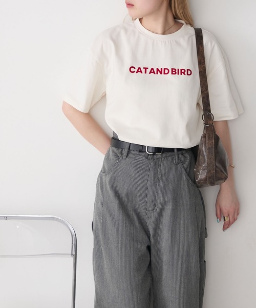 forksy.】フロッキーロゴプリントTシャツ forksy.│MONO-MART