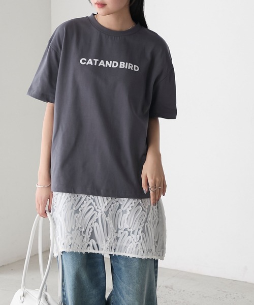 forksy.】フロッキーロゴプリントTシャツ forksy.│MONO-MART
