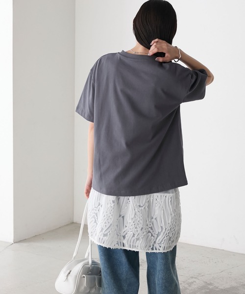 forksy.】フロッキーロゴプリントTシャツ forksy.│MONO-MART