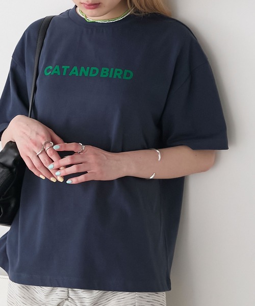 forksy.(フォルクシー)の「【forksy.】フロッキーロゴプリントTシャツ(Tシャツ/カットソー・レディース・チャコールグレー/アイボリー/レッド/ネイビー・FREE)」の19枚目の写真
