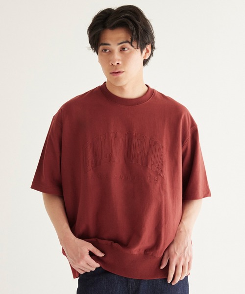 coca(coca)(コカ)の「アーチロゴ刺繍スウェットT(Tシャツ/カットソー・メンズ・チャコール/テラコッタ/ライトグレー/ダークグリーン・XL/M/L)」の16枚目の写真