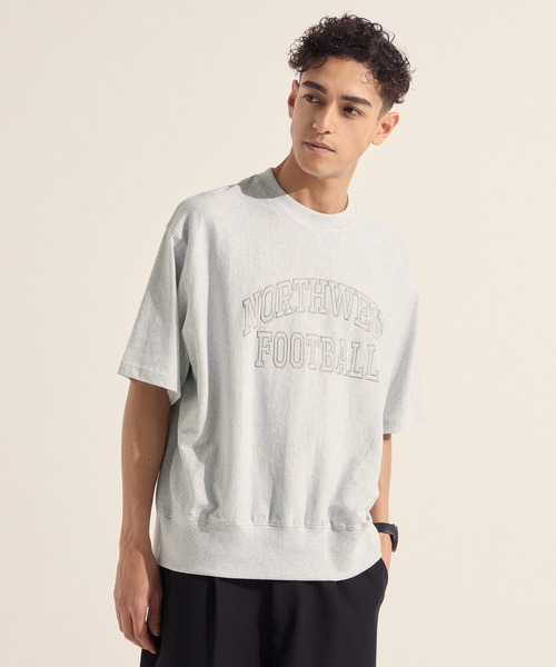 coca(coca)(コカ)の「アーチロゴ刺繍スウェットT(Tシャツ/カットソー・メンズ・チャコール/テラコッタ/ライトグレー/ダークグリーン・XL/M/L)」の8枚目の写真