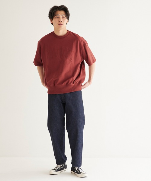 coca(coca)(コカ)の「アーチロゴ刺繍スウェットT(Tシャツ/カットソー・メンズ・チャコール/テラコッタ/ライトグレー/ダークグリーン・XL/M/L)」の13枚目の写真