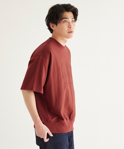 coca(coca)(コカ)の「アーチロゴ刺繍スウェットT(Tシャツ/カットソー・メンズ・チャコール/テラコッタ/ライトグレー/ダークグリーン・XL/M/L)」の14枚目の写真