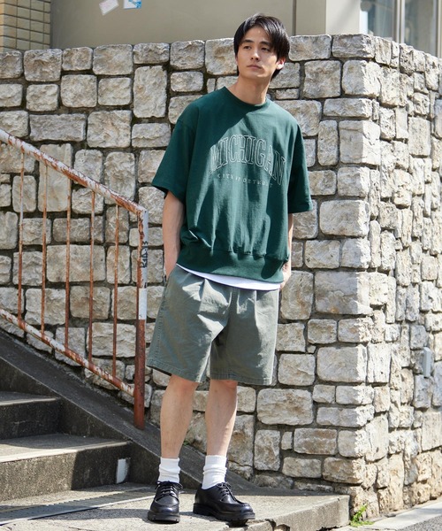 coca(coca)(コカ)の「アーチロゴ刺繍スウェットT(Tシャツ/カットソー・メンズ・チャコール/テラコッタ/ライトグレー/ダークグリーン・XL/M/L)」の17枚目の写真