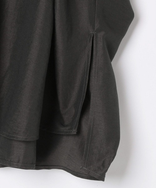 LEPSIM（レプシィム）の「サラキレ5分袖ポンチョ　242899（シャツ/ブラウス・レディース・オフホワイト/チャコールグレー/レッド/ストライプ/ベージュ系その他/ラベンダー・FREE）」の11枚目の写真