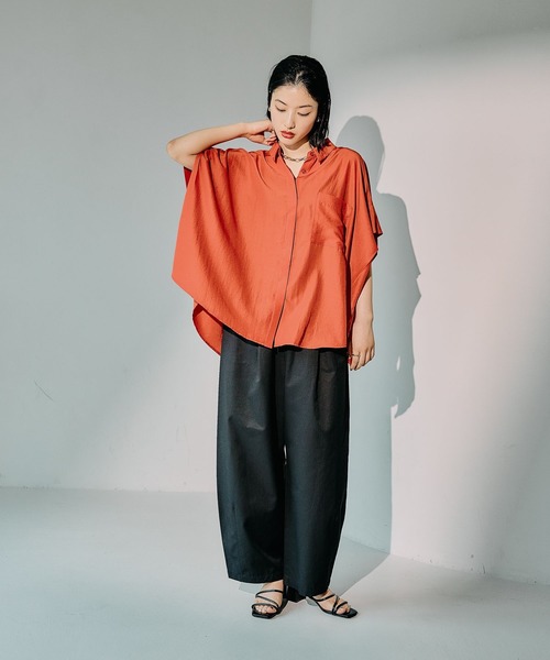 その他 T-T セール】サラキレ5分袖ポンチョ 242899（シャツ/ブラウス）｜LEPSIM