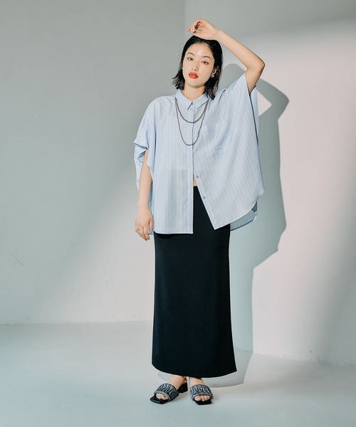 セール】サラキレ5分袖ポンチョ 242899（シャツ/ブラウス）｜LEPSIM