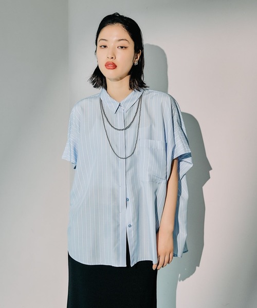 セール】サラキレ5分袖ポンチョ 242899（シャツ/ブラウス）｜LEPSIM