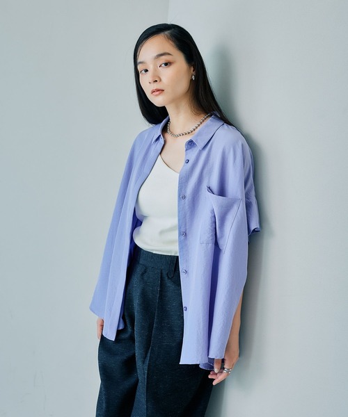 セール】サラキレ5分袖ポンチョ 242899（シャツ/ブラウス）｜LEPSIM