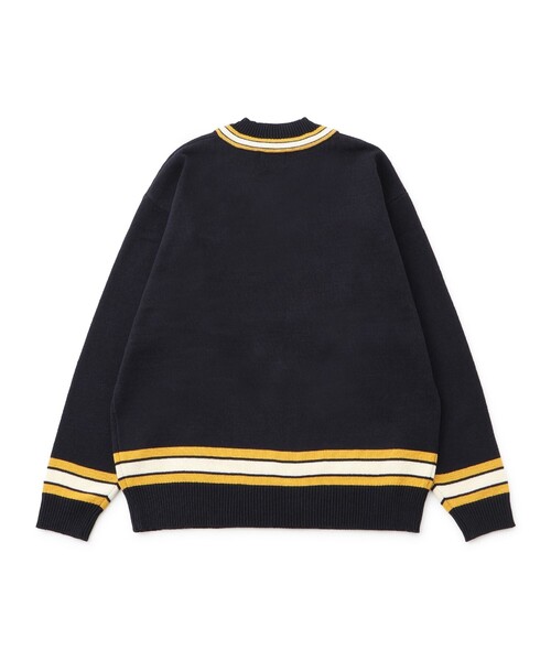  j.n.r.d（ジェー・エヌ・アール・ディー）の「RED EYE DUCKチルデンニット（ニット/セーター・メンズ・ネイビー/オフホワイト・L/M/LL）」の3枚目の写真