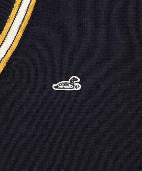  j.n.r.d（ジェー・エヌ・アール・ディー）の「RED EYE DUCKチルデンニット（ニット/セーター・メンズ・ネイビー/オフホワイト・L/M/LL）」の6枚目の写真