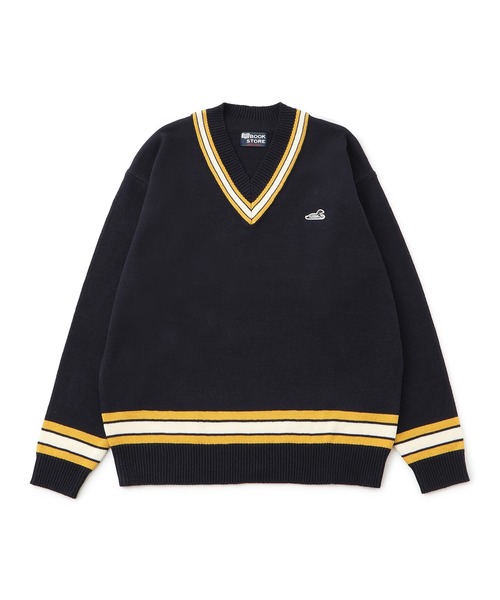  j.n.r.d（ジェー・エヌ・アール・ディー）の「RED EYE DUCKチルデンニット（ニット/セーター・メンズ・ネイビー/オフホワイト・L/M/LL）」の17枚目の写真