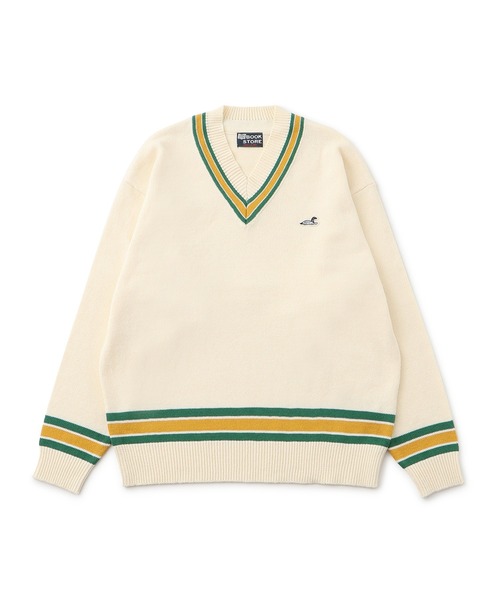  j.n.r.d（ジェー・エヌ・アール・ディー）の「RED EYE DUCKチルデンニット（ニット/セーター・メンズ・ネイビー/オフホワイト・L/M/LL）」の16枚目の写真