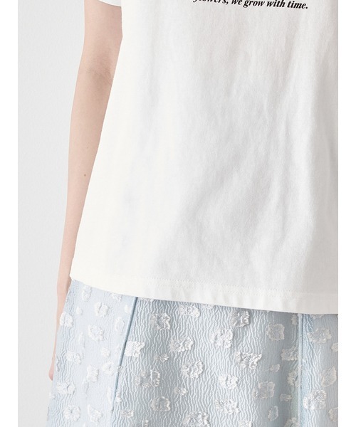 スナイデル ロゴフラワー Tシャツ ミント BOUQUET OF JOY】SNIDELロゴフラワーTシャツ（カットソー/T