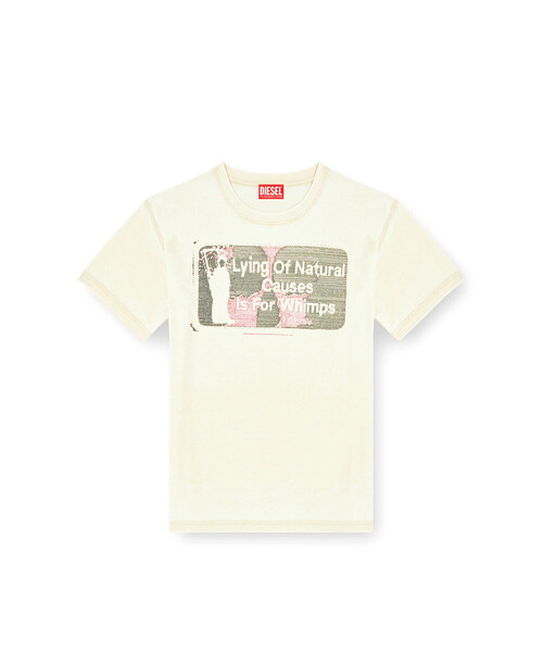 DIESEL（ディーゼル）の「メンズ Tシャツ T-NORM-T2（Tシャツ/カットソー・メンズ・ベージュ・LARGE/XX-LARGE/MEDIUM/SMALL/X-LARGE/X-SMALL）」の4枚目の写真