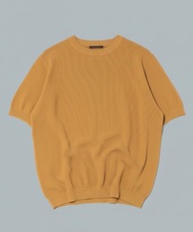 【Rinascente/リナシェンテ】Cervo 半袖 クルー ニット ドライタッチ 洗濯可
