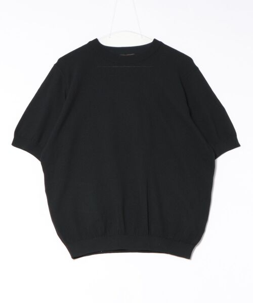 Rinascente(リナシェンテ)の「【Rinascente/リナシェンテ】Cervo 半袖 クルー ニット ドライタッチ 洗濯可(ニット/セーター・メンズ・ミント/グレイッシュベージュ/インディゴブルー/ネイビー/ブラウン/アイボリー/ブラック/マスタード・X-LARGE/LARGE/MEDIUM/SMALL)」の17枚目の写真