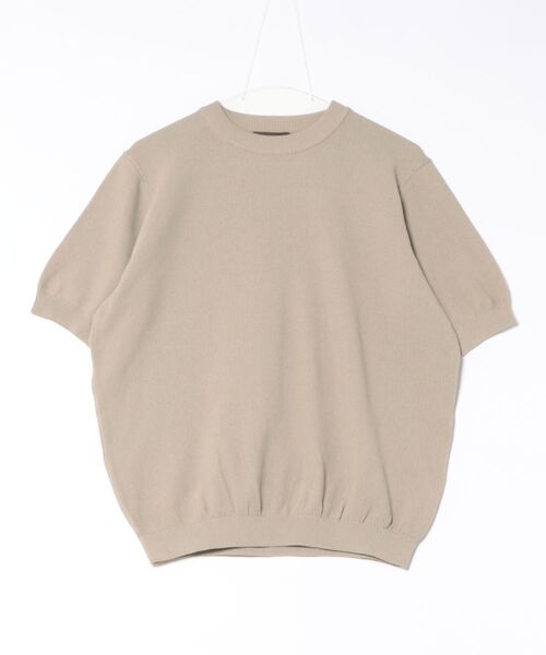 Rinascente(リナシェンテ)の「【Rinascente/リナシェンテ】Cervo 半袖 クルー ニット ドライタッチ 洗濯可(ニット/セーター・メンズ・ミント/グレイッシュベージュ/インディゴブルー/ネイビー/ブラウン/アイボリー/ブラック/マスタード・X-LARGE/LARGE/MEDIUM/SMALL)」の19枚目の写真