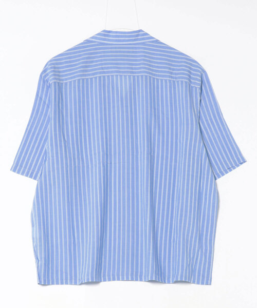ALLSAINTS(オールセインツ)の「ARRAN SHORT SLEEVE SHIRT | ARRAN 半袖 シャツ(シャツ/ブラウス・メンズ・ブルー系その他・XS/S/M/L)」の2枚目の写真