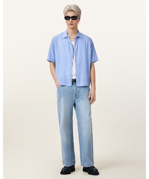 ALLSAINTS(オールセインツ)の「ARRAN SHORT SLEEVE SHIRT | ARRAN 半袖 シャツ(シャツ/ブラウス・メンズ・ブルー系その他・XS/S/M/L)」の5枚目の写真